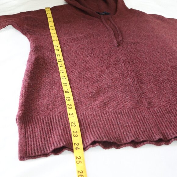 Burgundy Hoodie - Denver Hayes - Size M - Tunic Sweater - Picture 5 of 11